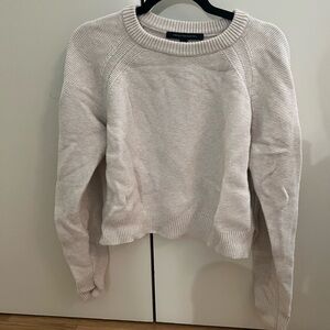 French Connection Light Cream Crew Neck Sweater
